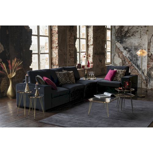 Vase Design En Aluminium Doré Pour Décoration Élégante