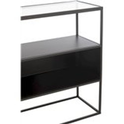 Table Gigogne Design Bois Et Métal Noir Pour Salon Moderne