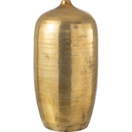 Vase Décoratif Doré En Métal Élégance Intemporelle