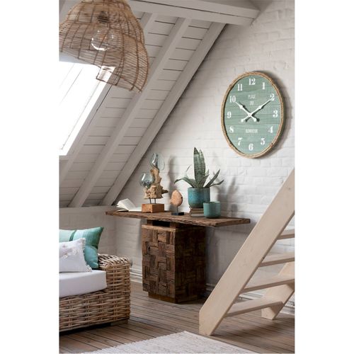 Console En Bois Naturel Style Authentique Pour Entrée Élégante