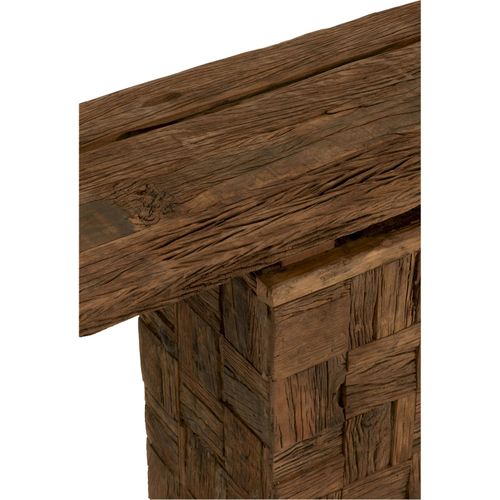 Console En Bois Naturel Style Authentique Pour Entrée Élégante