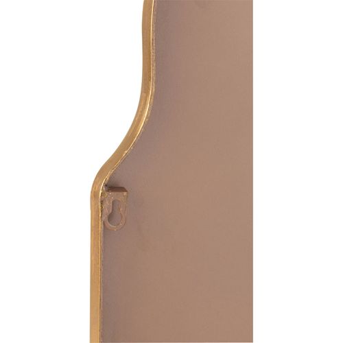 Miroir Mural Doré Élégant Avec Cadre En Bois Et Verre Raffiné