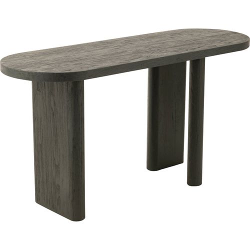 Table Console Bois Noir Élégance Moderne Pour Salon Ou Entrée