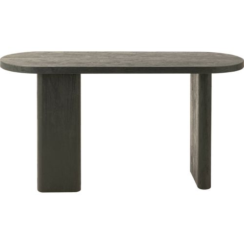 Table Console Bois Noir Élégance Moderne Pour Salon Ou Entrée