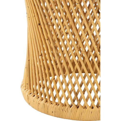 Table D'appoint Cylindre En Rotin Naturel Esprit Bohème