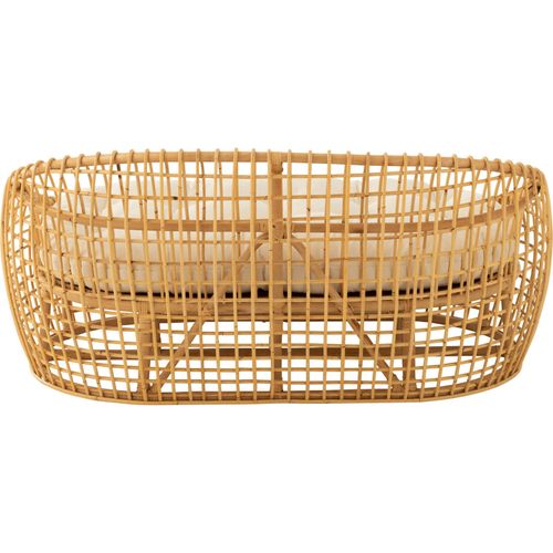 Sofa Rotin Naturel Coussin Blanc Confort Et Style Intemporel