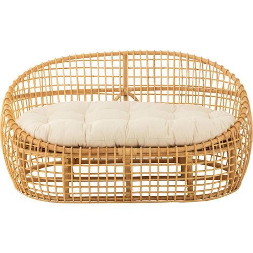 Sofa Rotin Naturel Coussin Blanc Confort Et Style Intemporel