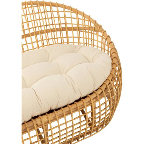 Sofa Rotin Naturel Coussin Blanc Confort Et Style Intemporel