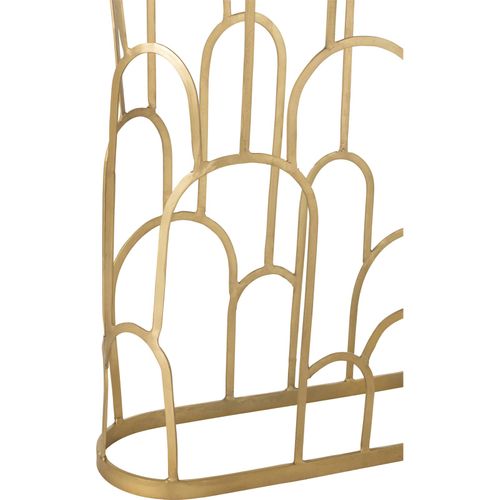 Console Dorée Élégante Avec Plateau En Marbre Blanc Design Art Déco