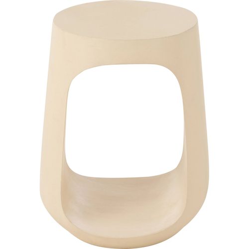 Table D'appoint En Bois De Manguier Beige Style Contemporain