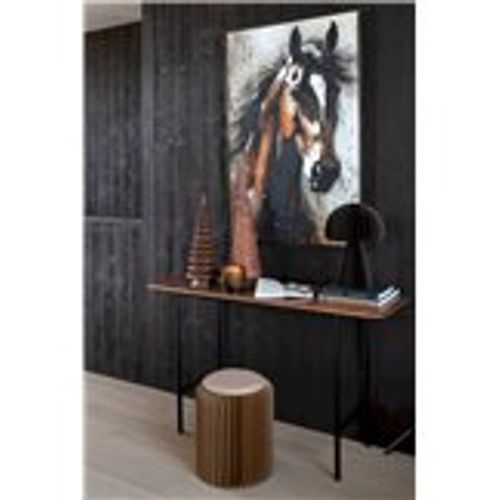 Table D'appoint En Bois De Manguier Beige Style Contemporain