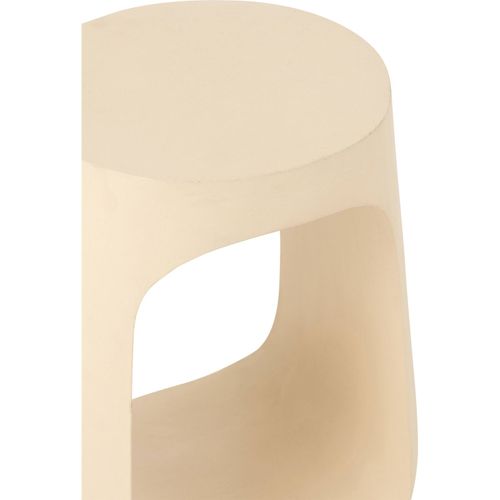 Table D'appoint En Bois De Manguier Beige Style Contemporain