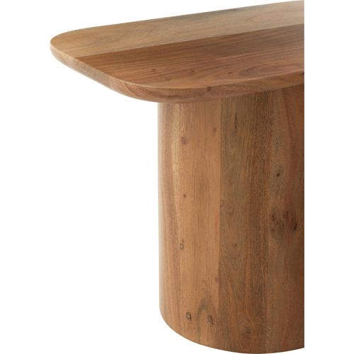 Table à Manger En Bois Beige Design Contemporain Blanc Épuré
