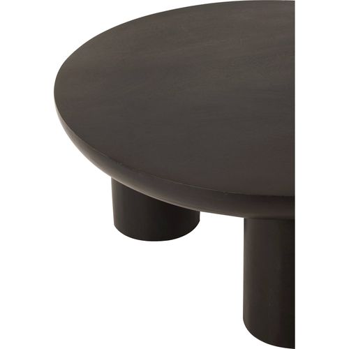 Table Basse Design Trio Bois Noir Élégance Contemporaine