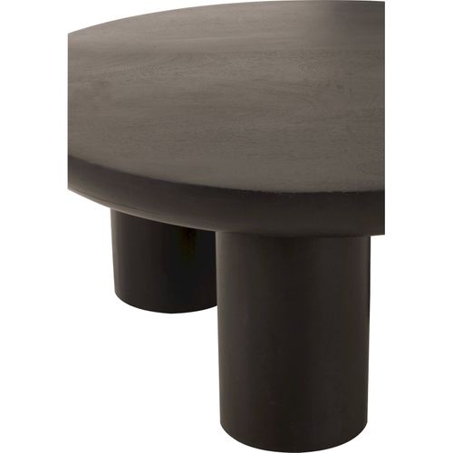 Table Basse Design Trio Bois Noir Élégance Contemporaine