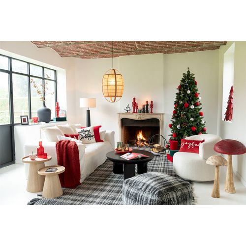 Table Basse Design Trio Bois Noir Élégance Contemporaine