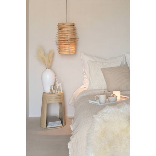 Table Basse En Bois Naturel Style Contemporain Avec Rangement Intégré