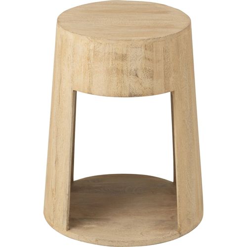 Table Basse En Bois Naturel Style Contemporain Avec Rangement Intégré