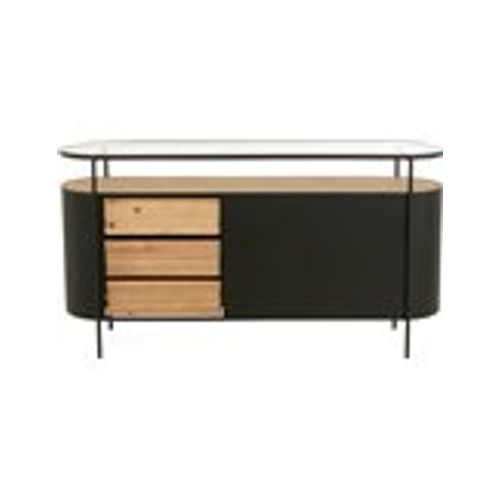 Table Basse Ronde En Métal Noir Design Contemporain Salon Élégant