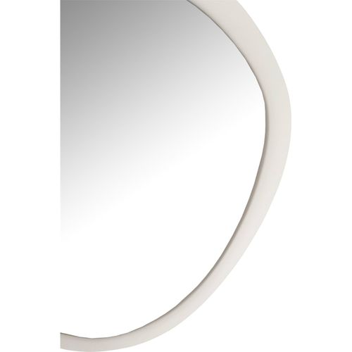 Miroir Mural Blanc Design En Métal Et Verre Forme Organique