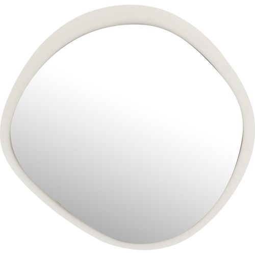 Miroir Mural Blanc Design En Métal Et Verre Forme Organique