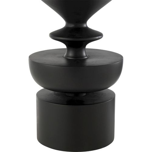 Table D'appoint En Bois De Manguier Noir Design Sculptural