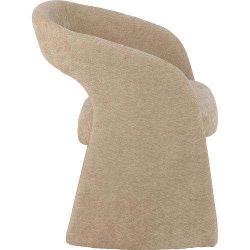 Chaise Design Beige En Textile Confort Et Élégance Pour Salon