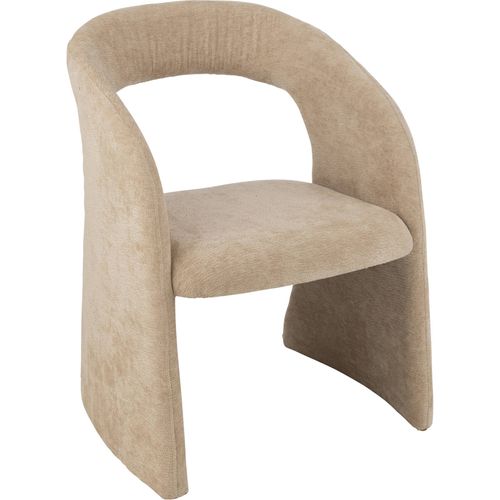 Chaise Design Beige En Textile Confort Et Élégance Pour Salon