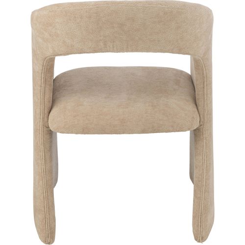 Chaise Design Beige En Textile Confort Et Élégance Pour Salon