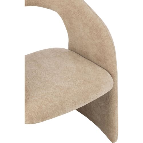 Chaise Design Beige En Textile Confort Et Élégance Pour Salon