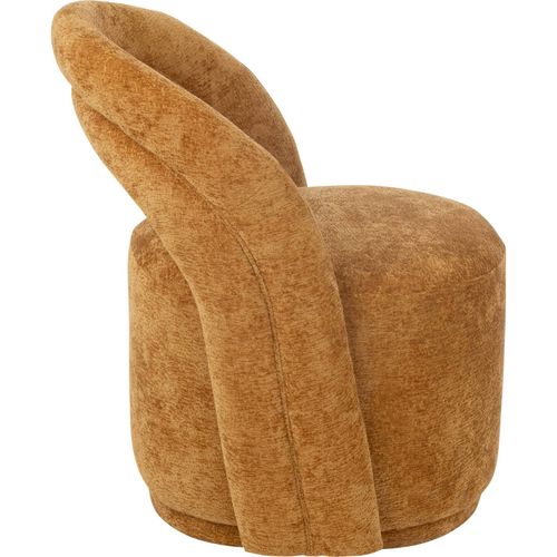 Chaise Accent Ocre En Textile Confort Élégant Pour Salon Moderne