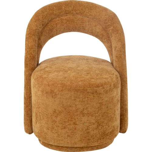 Chaise Accent Ocre En Textile Confort Élégant Pour Salon Moderne