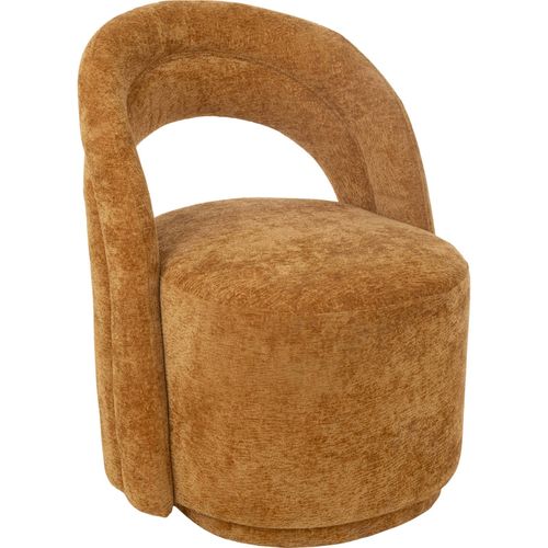 Chaise Accent Ocre En Textile Confort Élégant Pour Salon Moderne