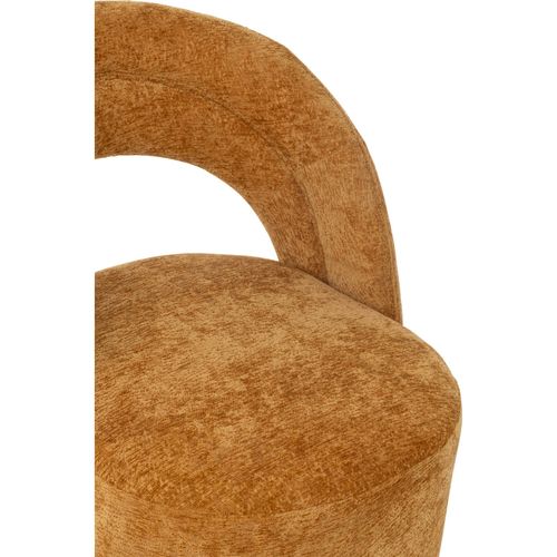 Chaise Accent Ocre En Textile Confort Élégant Pour Salon Moderne