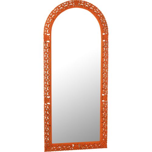 Miroir Sculpté Bois Exotique Multicolore Style Mumbai Élégant