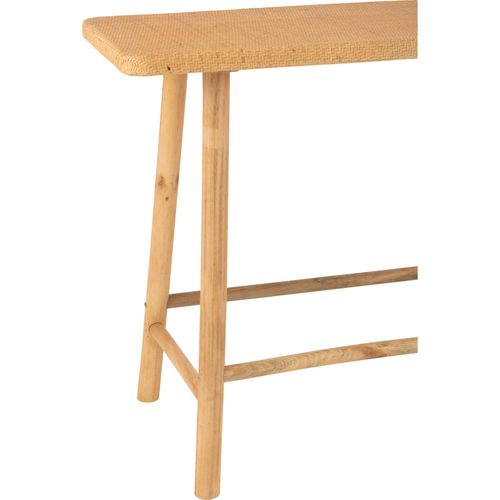 Console Rectangulaire Rotin Et Bois Naturel Style Chaleureux