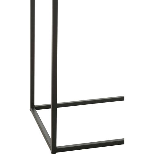 Console Rectangulaire En Métal Noir Design Moderne Pour Entrée Élégante