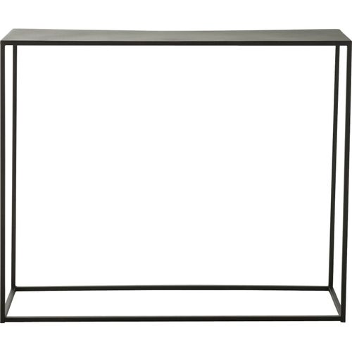 Console Rectangulaire En Métal Noir Design Moderne Pour Entrée Élégante
