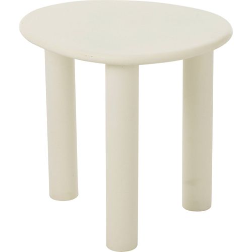 Table D'appoint Blanche Design Épuré En Bois Pour Salon Moderne