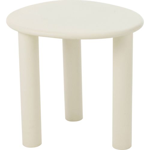 Table D'appoint Blanche Design Épuré En Bois Pour Salon Moderne