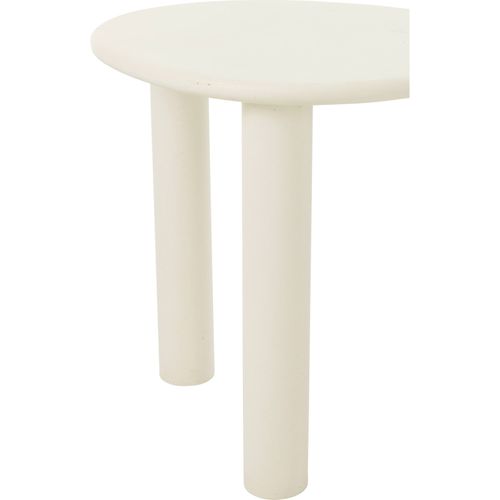 Table D'appoint Blanche Design Épuré En Bois Pour Salon Moderne