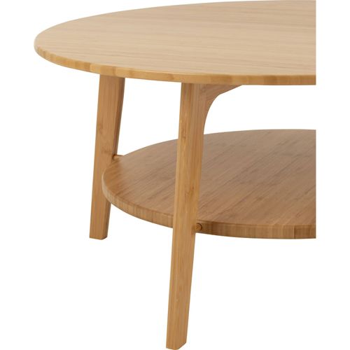 Table D'appoint Ronde En Bambou Naturel Ambiance Chaleureuse