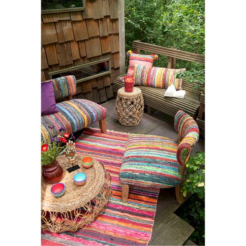 Table Basse Soucoupe En Fer Et Feuille De Bananier Naturel