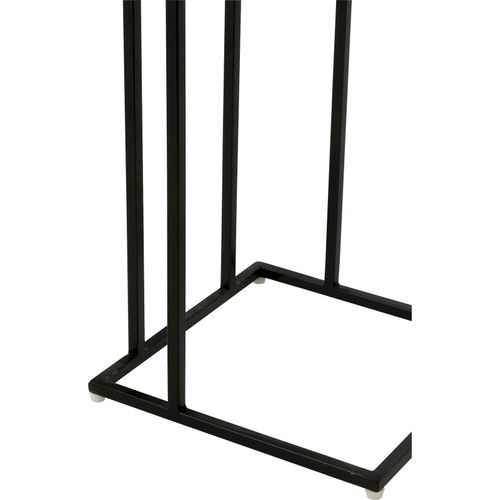 Bout De Canapé Bois Acacia Et Résine Bleu Design Moderne