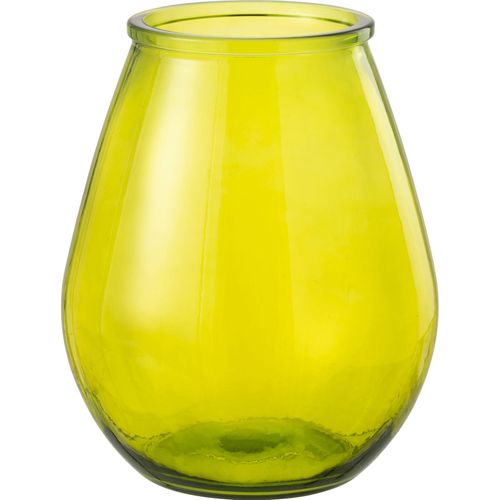 Vase Oeuf En Verre Jaune Élégant Pour Décoration Intérieure