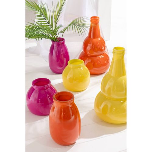 Vase Cocoon Orange En Verre Design Pour Une Touche Moderne