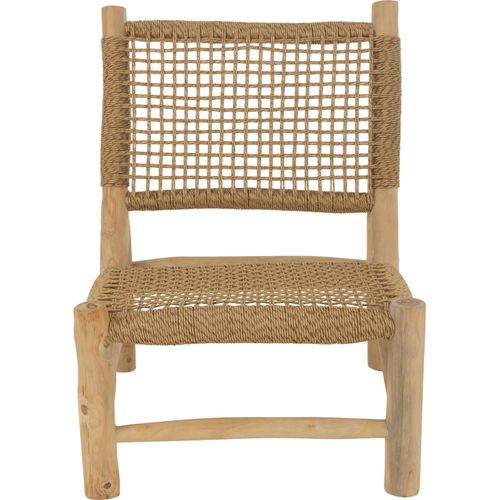 Fauteuil Design En Bois Naturel Assise Tressée Élégante