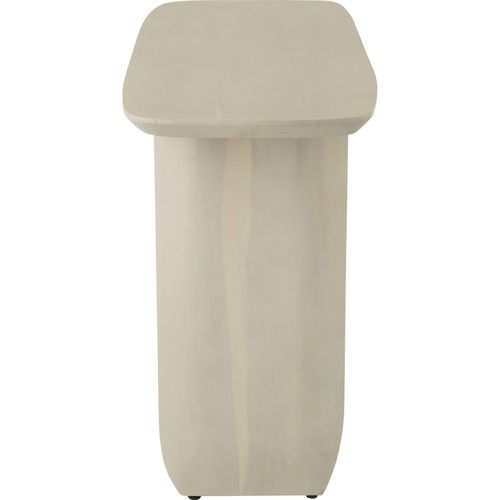 Console En Bois D'acacia Blanc Élégance Naturelle Pour Entrée