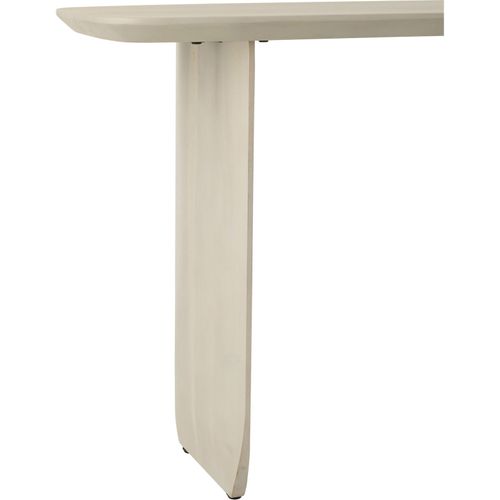 Console En Bois D'acacia Blanc Élégance Naturelle Pour Entrée