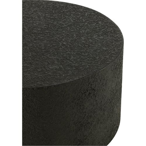 Table Basse Ronde Design Noir En Bois Mdf Pour Salon Moderne